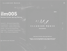 Tablet Screenshot of illusionmusicrecords.com